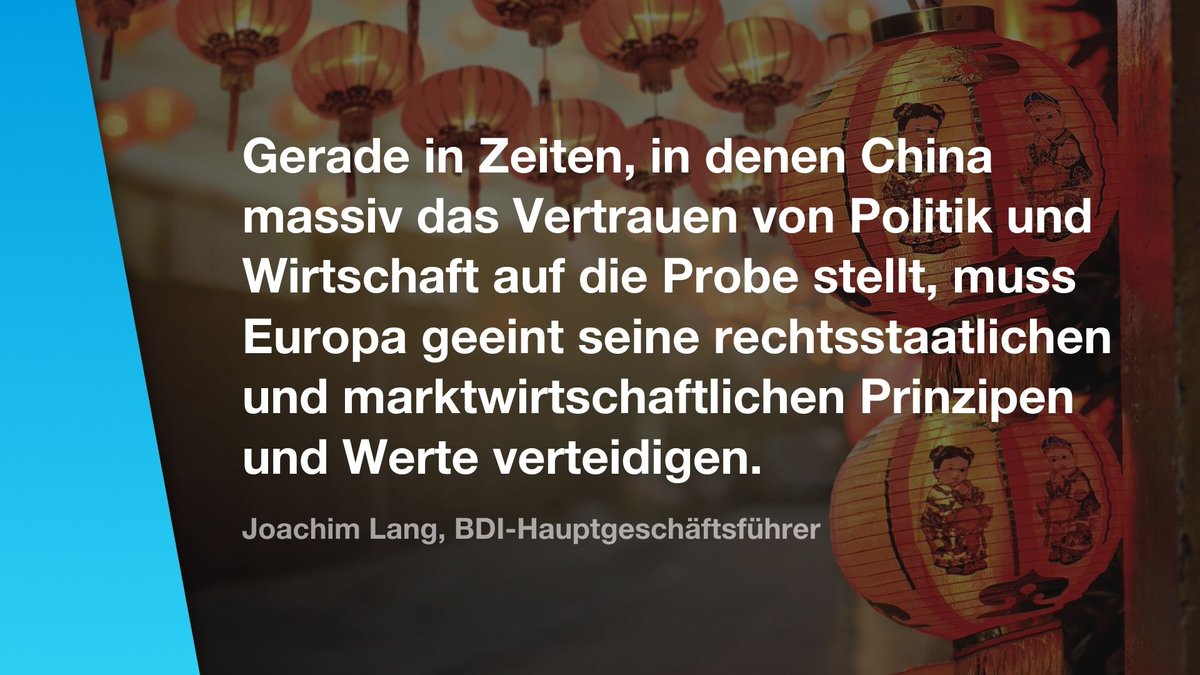 Die #EU-Maßnahmen zu #HongKong sind richtig. Der BDI unterstützt das Vorgehen, den #Export sensibler Produkte zu verbieten. 💬 von BDI-HGF #Lang: t1p.de/j9wv #China #EU2020DE