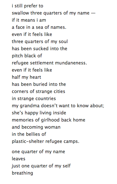 5/ On being  #Tibetan in India: She was known in her  #Delhi college "by a quarter/ of the name i was given/ by my lama" (Kay for Tenzing Kalsang): "it was convenient for them to forget about these parts about me… as if they wanted to avoid the politics behind my name."Poem