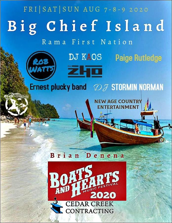 sCleaveley's tweet photo. @BootsandHearts your logo is being used to advertise a party on sacred burial grounds. This event is not associated with Rama First Nation. https://t.co/KMAwwbWpKi