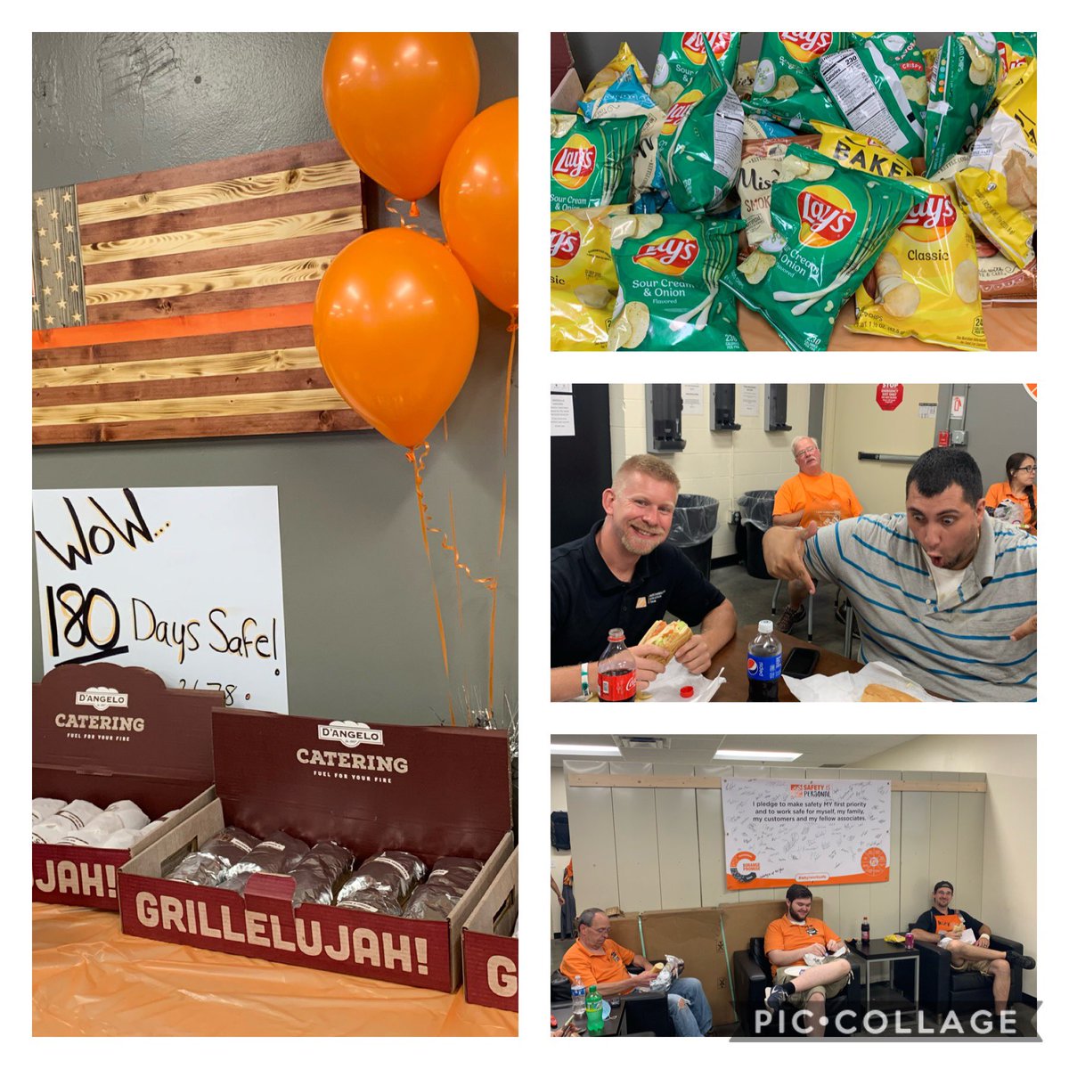 LaurentmMorgan's tweet photo. @2678 And the first round of sandwiches have arrived! #180dayssafe #SafetyFirst @JessicaMeaney3 @JasonArigoni @_Saul_L @keith6759 @NickB2610 @ThdBishop https://t.co/CceiTDocu4