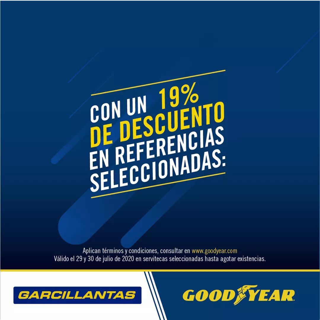 garcillantas's tweet photo. ¡Aprovecha! Hoy y mañana, compra tus #llantas 🚗#Goodyear con un 19% de descuento en las referencias: 
Assurance - EfficientGrip - EfficientGrip Performance.
👉 Escribenos para cotizar. https://t.co/f0Os0RekdZ