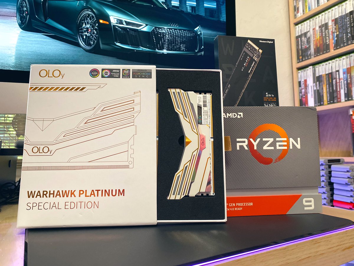 UrbodyTipsy2691's tweet photo. More PC Parts!!! Beautiful RAM, Processor, and SSD!!! @AMDRyzen #warhawk #oloy #amd #Ryzen #twitchstreamer #twitch #twitchtv #PC #PCGamer #PCBuild #building #workinprogress #underconstruction #gamingpc #white #allwhitebuild https://t.co/KaTBgrXvQB