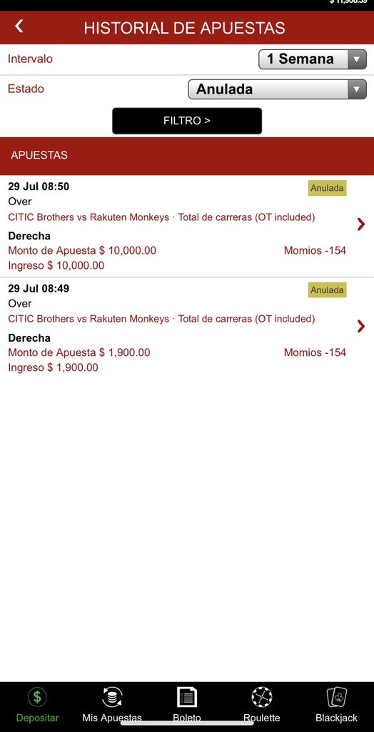 abrahamstringel's tweet photo. @calientesports @GallitoVip @bet365_es 
Porque anulan la jugada si se gano????
# https://t.co/HpAaQnMgDK