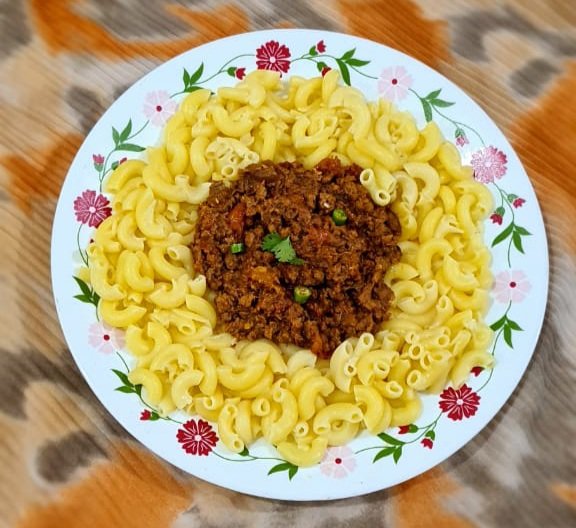 miansari66's tweet photo. Beef Keema with Elbow Macaroni https://t.co/ctIcJkShcn