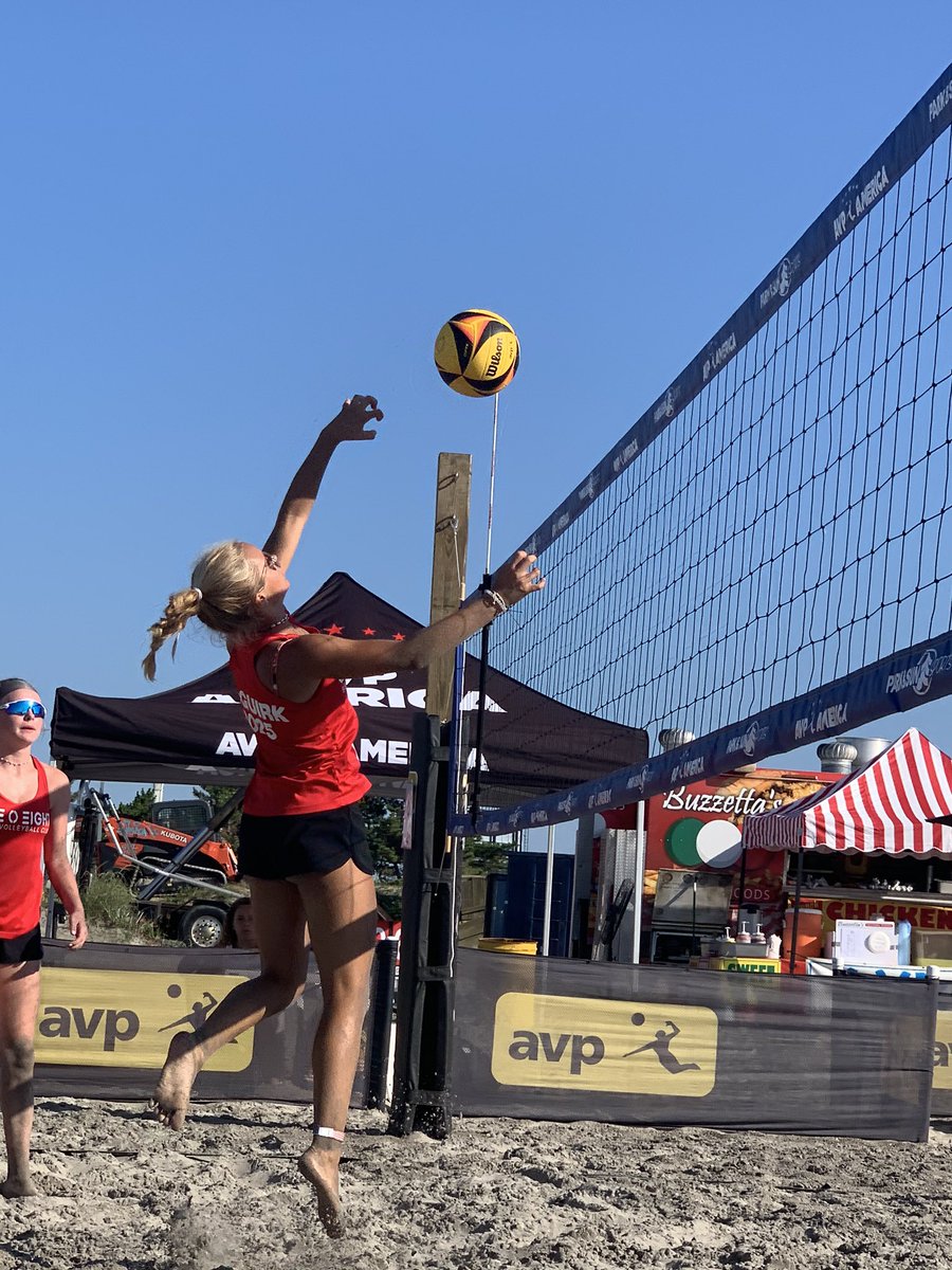 Resq4u06's tweet photo. Having a Great Time here at the 2020 AVP America Junior Nationals in Atlantic City, NJ!! Great Job @AVPAmerica!  U14 Spittal/McGuirk on Court 6 having Fun #Beachweek #Girlpower #108BeachVolleyball https://t.co/5mMpCPogm2