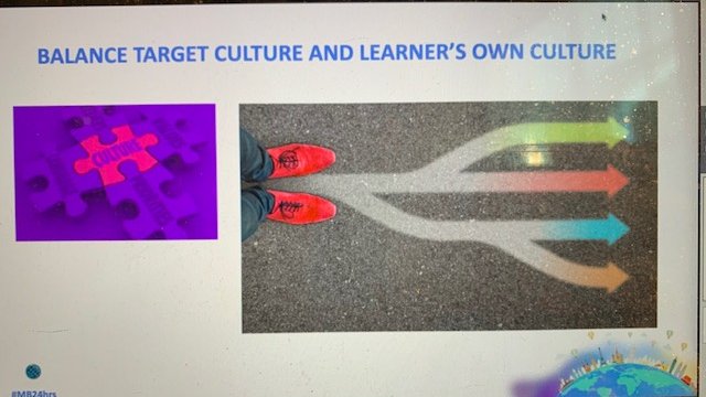 ElizClarkson's tweet photo. Content and Culture in learning a language - a common thread for Rini Ghosh during the @managebac #MB24hrs event. Thanks Rina for sharing so many thoughtful insights about weaving these things together!
#curriculum #MBforIB #remotelearning https://t.co/idCYZ5Mrqq
