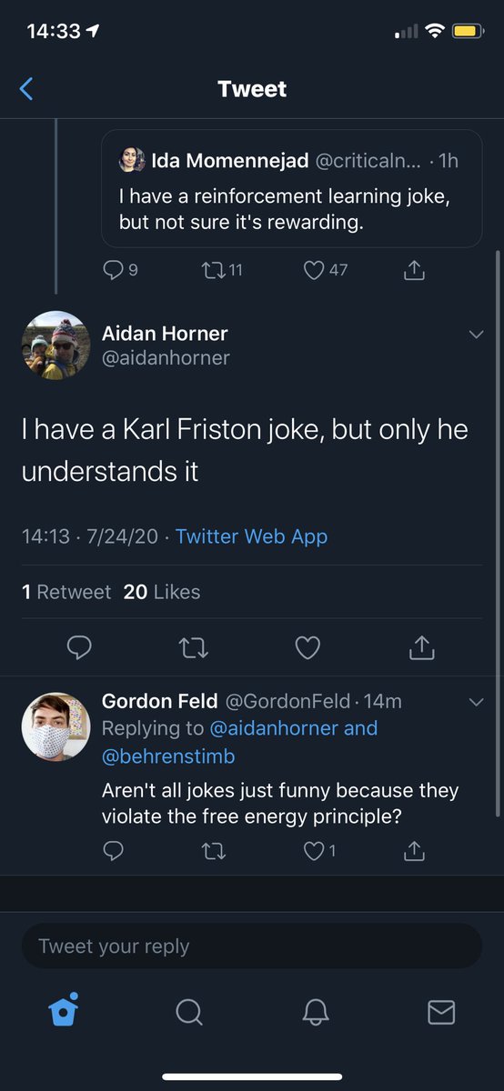 A few more from the live commentary - On dynamic causal modeling  @aidanhorner hit it out of the park. KK: DCM has causal components, but it doesn’t tell you causality. It tells you what model best fits your data (it’s a tool we can use, not causal inference)