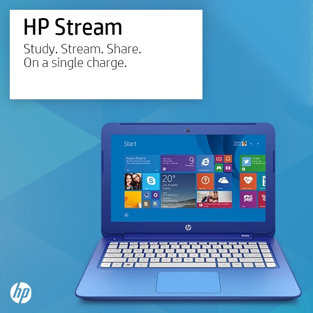 antonlinecom's tweet photo. Study, Stream, and Share on a single charge with #HPStream Laptops! Shop Now, 
https://t.co/8NpF11VXLI https://t.co/9jqvrsof5H
