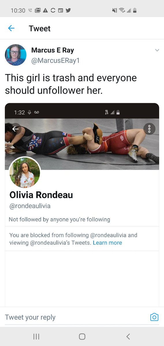 Ashlee40404308's tweet photo. @Treggm @MarcusERay1 @rondeaulivia What made her trash? Calling out bad behaviors? https://t.co/1SerB2DUXd