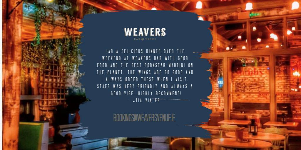 weavers_bar's tweet photo. Another Weekend, another influx of lovely messages. We love seeing all your comments about your outings here at Weavers. 💜🍴🍸 #LouthChat #WeaversBar #WeaversVenue https://t.co/Bw7ct9eemr