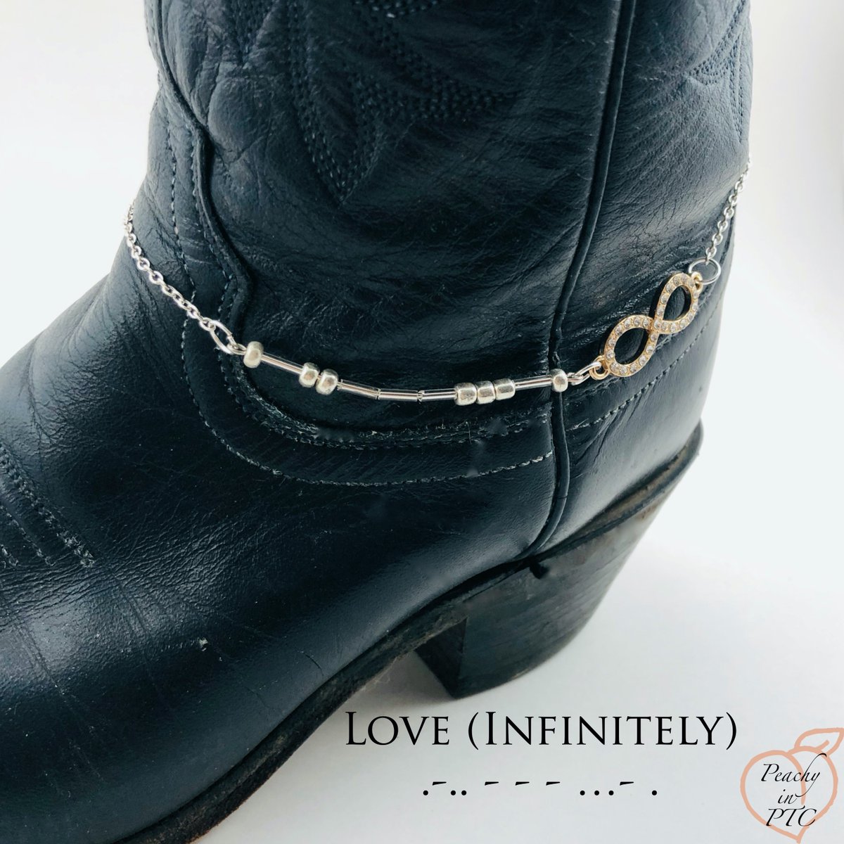 peachyinptc's tweet photo. Check out one of my new pieces for my upcoming fall collection!

#realmorsecodejewelry #peachyinptc #fallcollection #preordernow #bootbracelet https://t.co/dDwgxsH1hy