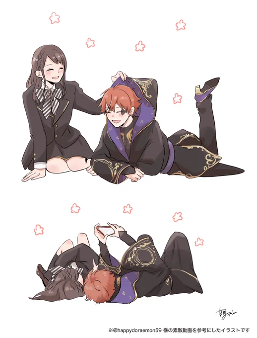 あまりにも可愛すぎて、思わず描いてしまいました……可愛い? https://t.co/KLaT1I99rr 