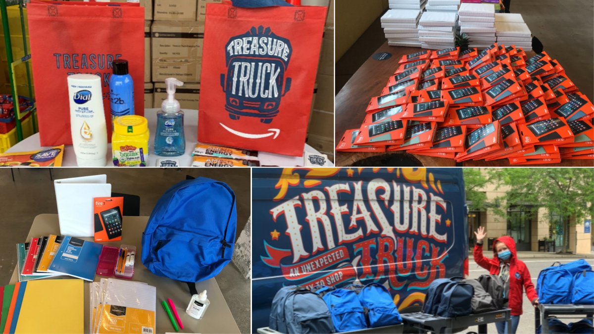 Read this article about the recent partnership with <a href="/TheFundforPPS/">The Fund for PPS</a> and <a href="/amazon/">Amazon</a>! Together, they delivered meals, learning materials, and a treasure truck with gifts for families!  bit.ly/309BxPb
