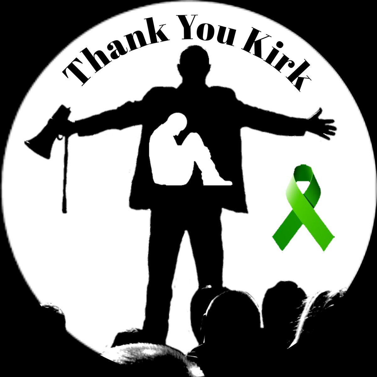 NotoriousGIG's tweet image. I've seen and had people reach out to use this for their avatar.  So here is a version for those who would like to use it.  Thanks everyone.  Always feel free to reach out if you ever need someone to speak with.  Break the stigma.  #ThankYouKirk