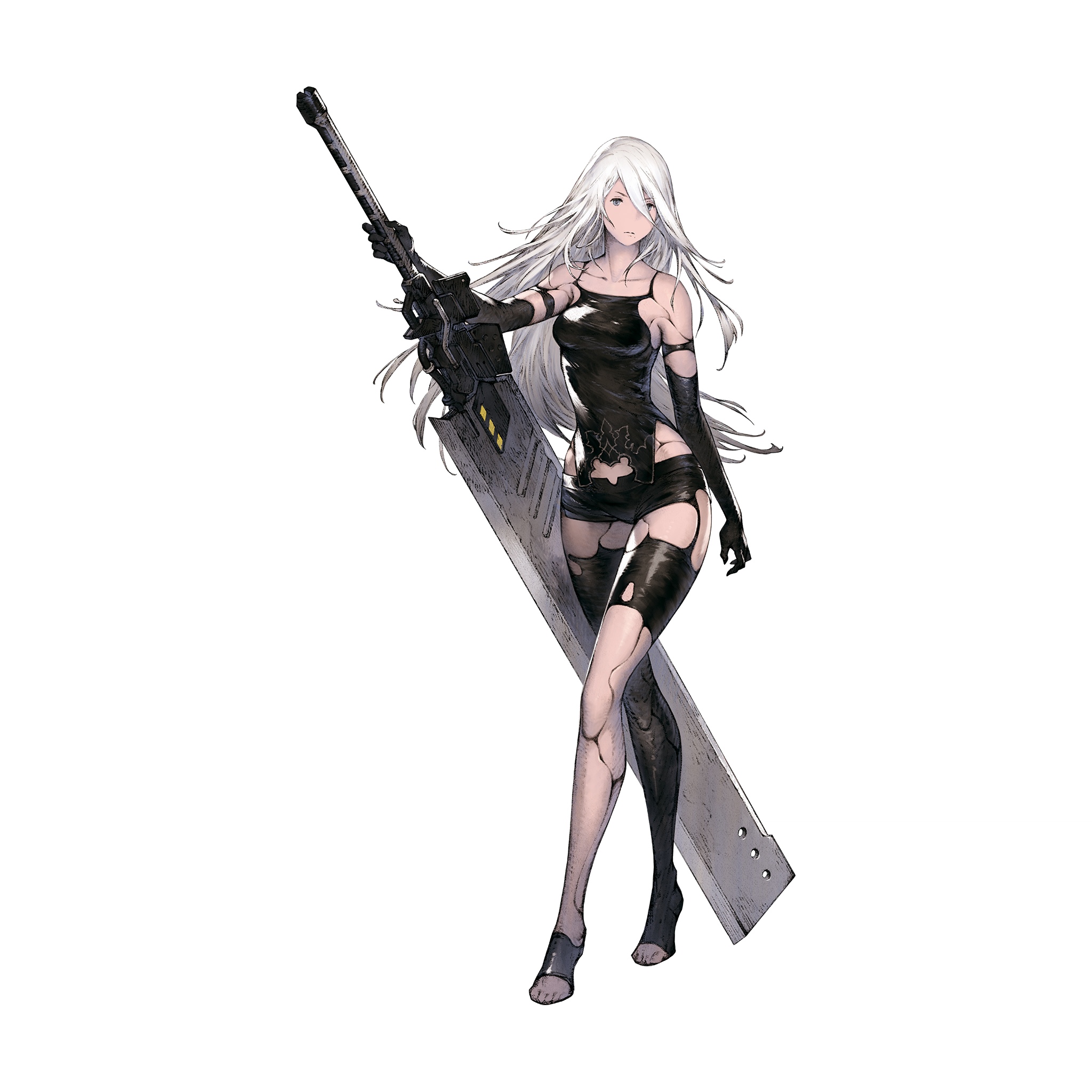 “NieR Re[in]carnation character artwork of 2B, 9S, and A2 illustrated by Ak...
