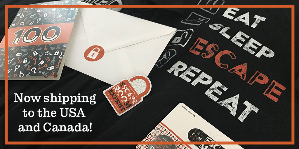 EscapeMerch's tweet image. For those of you across the Atlantic who’ve been itching to get some Escape Merch of your own, the wait is over! We’re now shipping to the US and Canada, so feel free to get yourself or your loved ones some t-shirts, merch, and games. 🇨🇦 🇺🇸