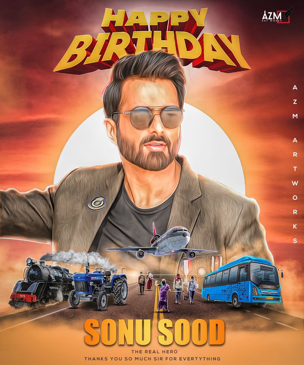 My heart felt Wishes to the man who has helping hands to assist S.many people during covid crisis, man vth kind ❤️, humble person, SUPER MAN of 🇮🇳, Mr.@SonuSood ji Wish you HAPPY BIRTHDAY🎂 May God bless you #SS vth health & wealth I Wish, may U help many #HBDRealHeroSonuSood