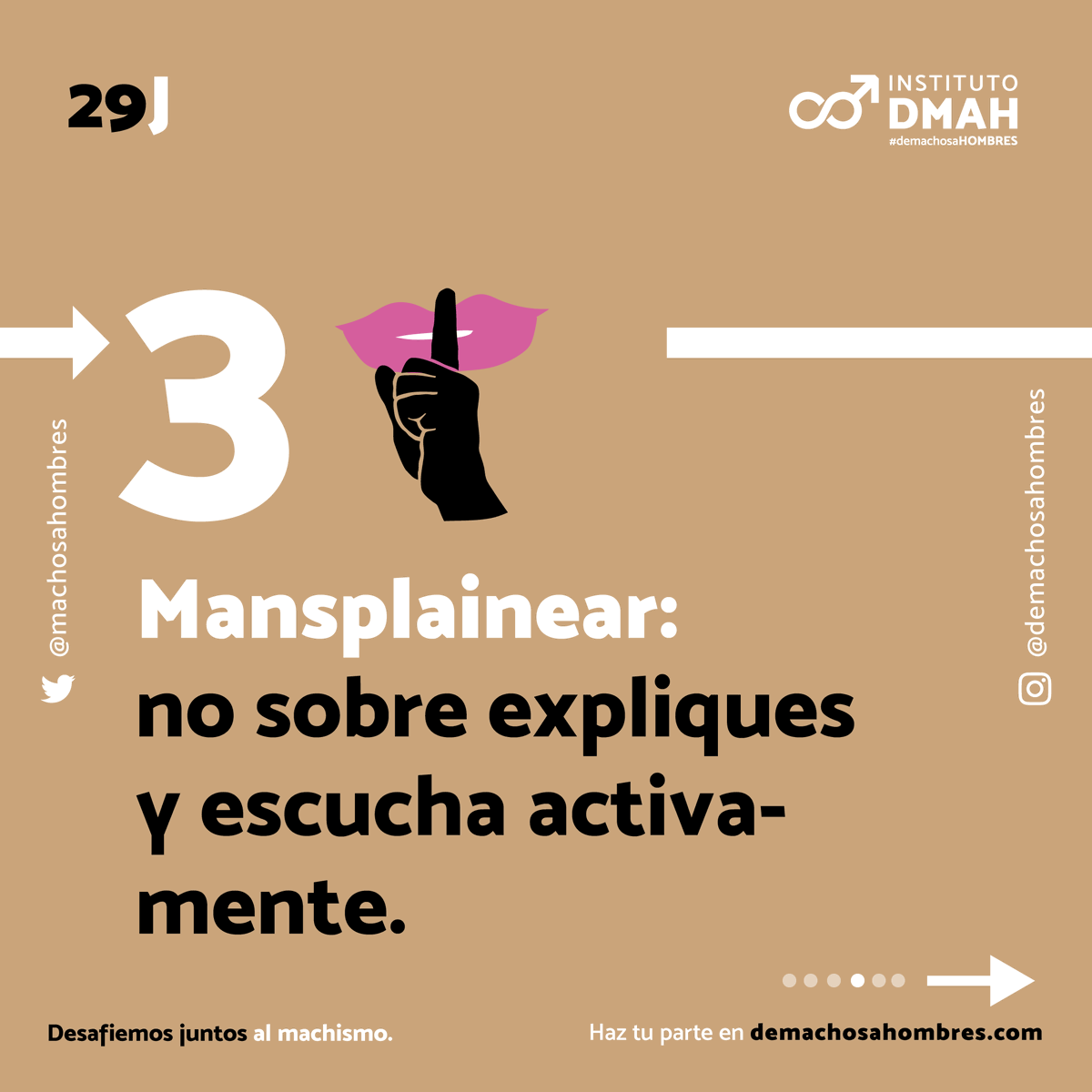 machosahombres's tweet photo. Es tiempo de romper con este patrón, y empezar a potenciar nuevas prácticas que fomenten la igualdad sustantiva en todos los ámbitos. 

¿Qué otras conductas añadirías? Comenta y taggea a tus amigos para compartir sabiduría. 
👇🏼👇🏾👇🏽

#ForReEducation https://t.co/Hou6l0keY4