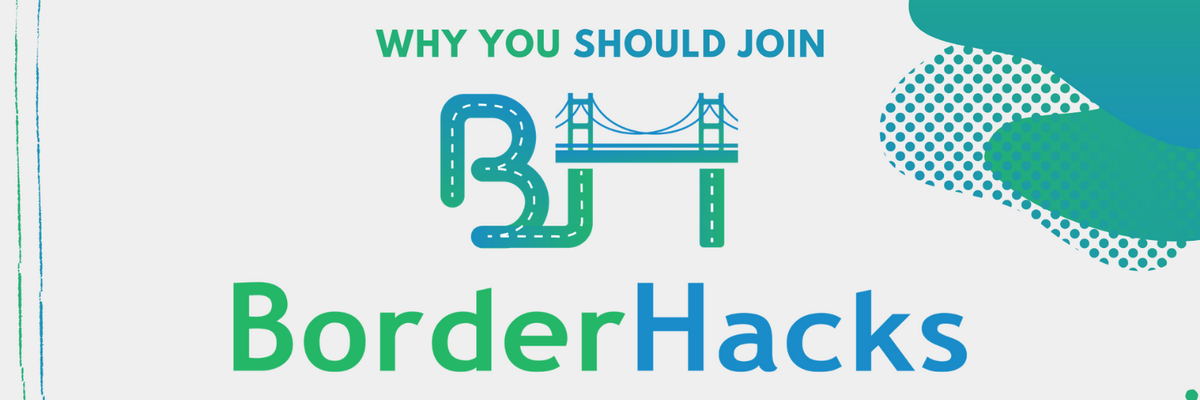 BorderHacks's tweet photo. Why should you join #BorderHacks2020?
๐ป Work on your unique project
๐ Win prizes for completing challenges
๐ Meet new people & connect
๐๏ธ Hear from amazing speakers
Register now: https://t.co/MXMWu43GGz ๐ฏ https://t.co/jxRGEyeYqa