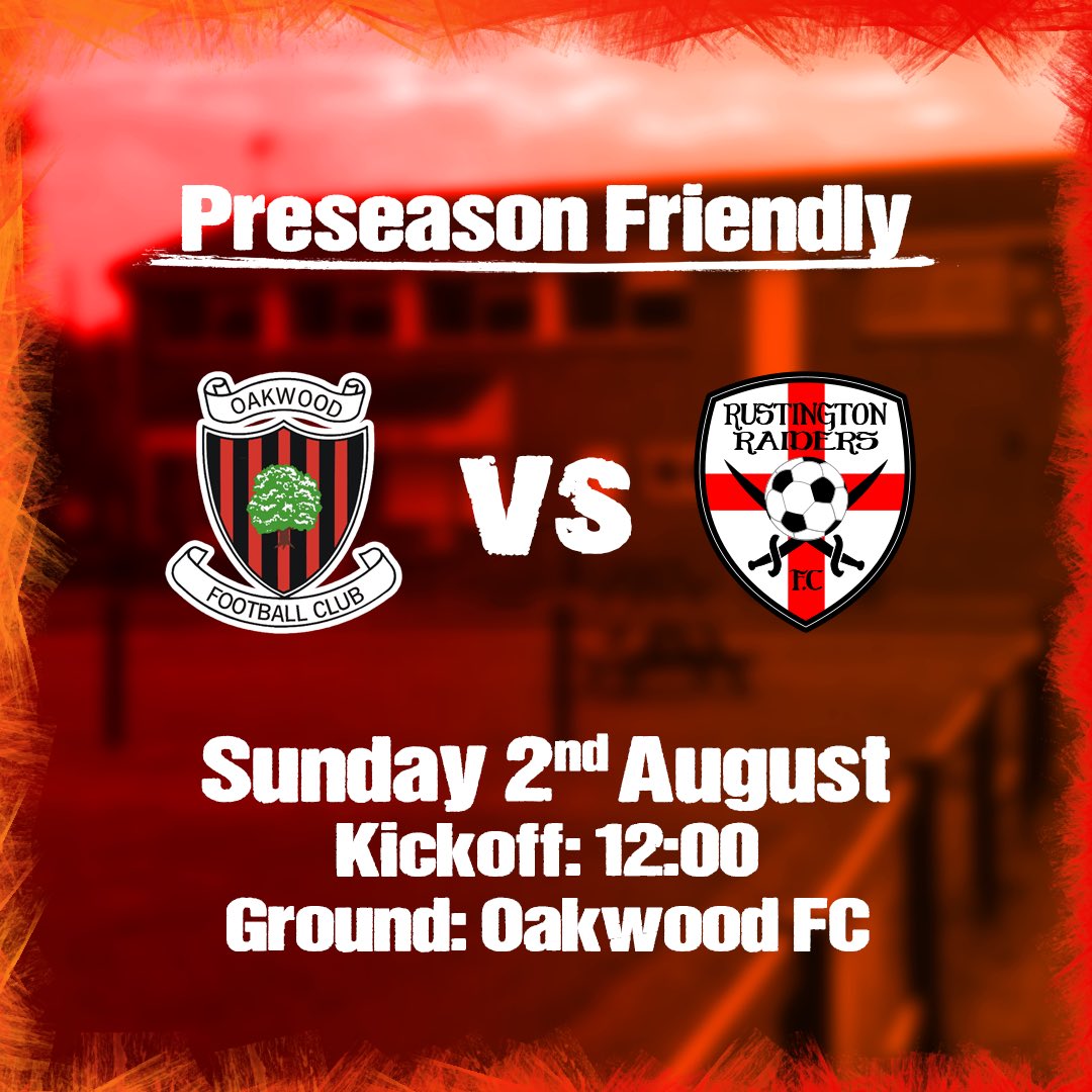 rustingtonraid2's tweet image. Looking forward to this weekends first pre-season fixture...