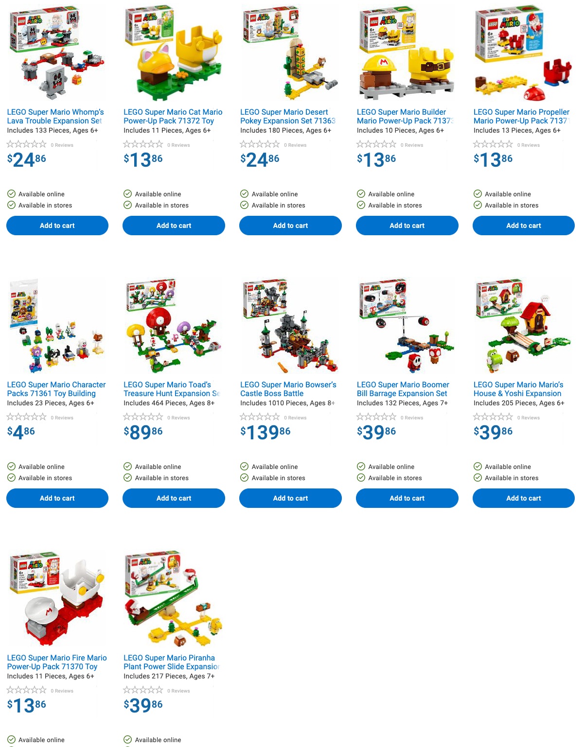 Discount & Cheap LEGO® Super Mario Cat Mario Power-Up Pack Online at the Shop