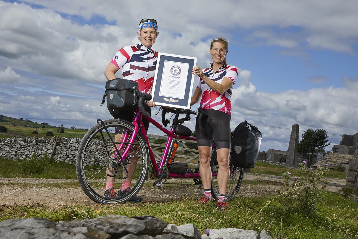 WeAreCyclingUK's tweet photo. 18,263 miles in 263 days, 8 hours and 7 minutes on a bike built for two.
Cat Dixon and Raz Marsden have smashed the women's record for the swiftest tandem circumnavigation of the globe, beat the men's record and get home before lockdown. Chapeau!
https://t.co/mHzZ7maSnI #WFOC https://t.co/NFnygTE9gj