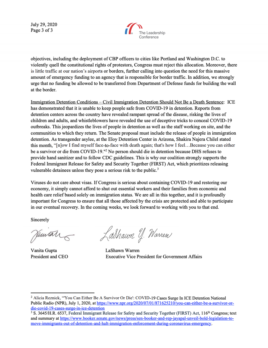 Screenshot of page 3 of our letter. The full text is linked in the original tweet.