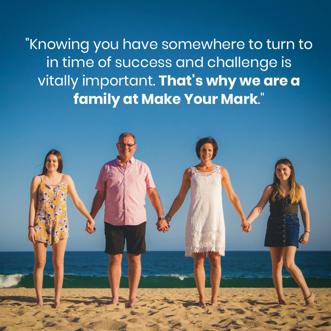 When you join the MYM family, it becomes an important source of support, accountability, and inspiration in your business and personal life.
•
#MYM #MakeYourMark #Family #Inspiration #Love #Goals #Dreams #ColinSprake #GrowYourBusiness #MeetYourGoals