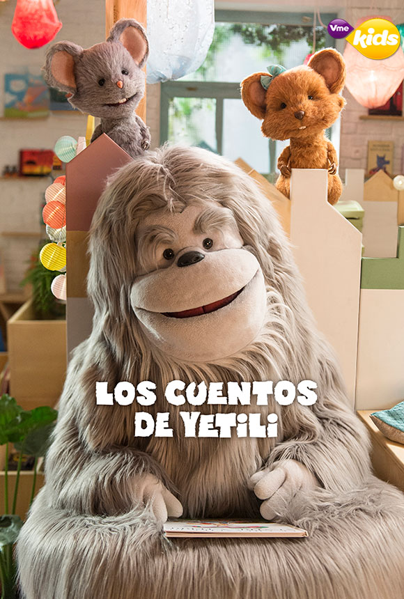 Yetily es un juguete de peluche gigante y una mascota de la librería local. Cuando la tienda está cerrada, cobra vida para unirse a sus amigos, ¡quienes nunca se perderán sus historias por nada en el mundo! #LosCuentosDeYeti #VmeKids