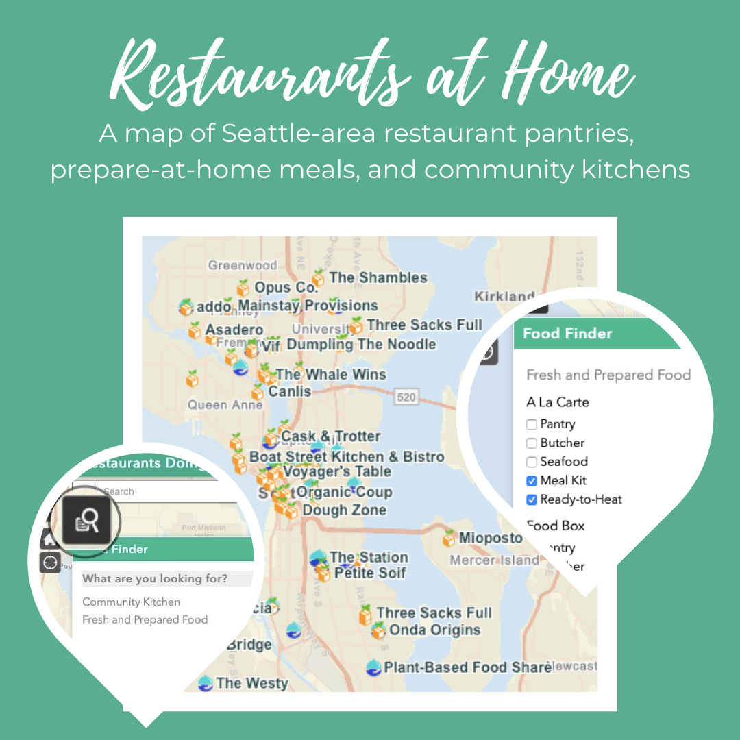 DineAroundSea's tweet photo. Find fresh & locally produced foods while supporting local restaurants, local farms and producers, and the community with the @seattlegood Restaurants at Home Map! 🍲 🥡 ➡️ https://t.co/F3rnA64Gp6
#localfoodeconomy #seattlerestaurants #communitykitchens #restaurantsathome https://t.co/yBJYtoGjFS