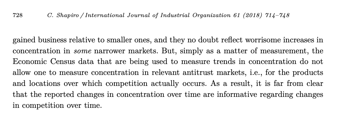 #2: THE MARKET IS WORKINGStudies suggest increased concentration stems from larger firms expanding into local markets, leading to more competition, not less. Again, Top Clinton/Obama economist Carl Shapiro