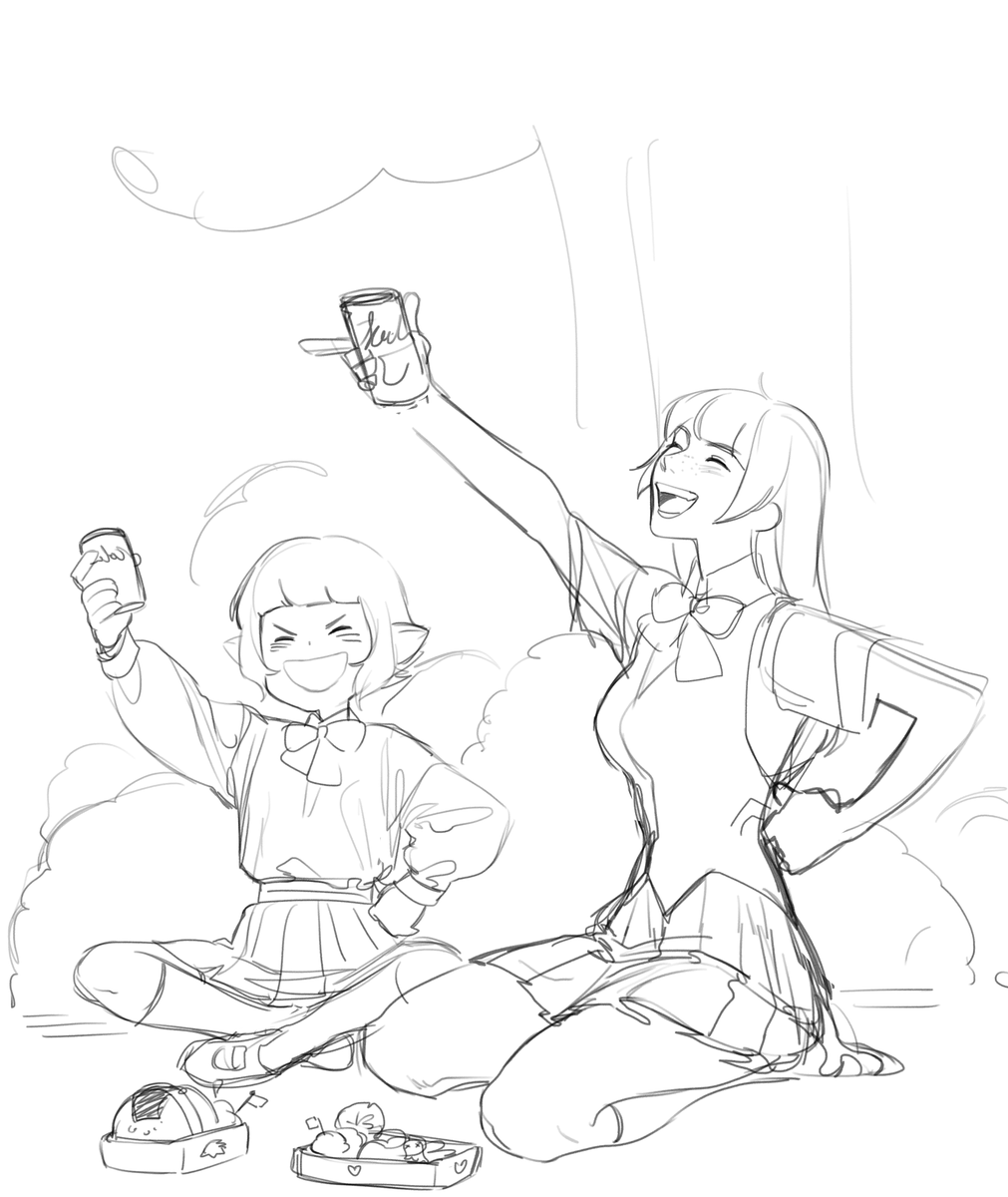 more Melon and Nora ^p^in the first pic she's telling her why those two hate e/o ??