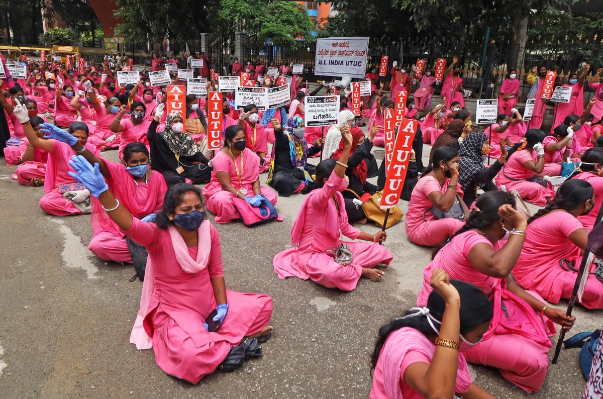 venkateshRdas's tweet image. #ashaprotest