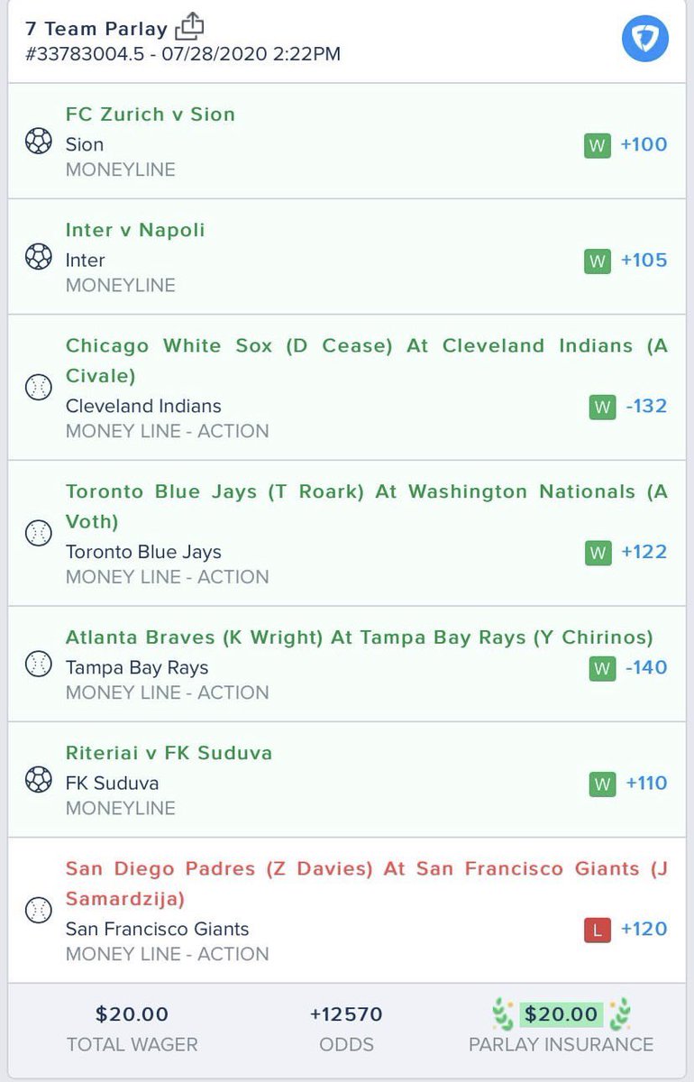 br_betting's tweet photo. Homie lost 4 parlays by one pick on the same night 🤮

(via k_moses215/IG) https://t.co/1UrpG38Xid