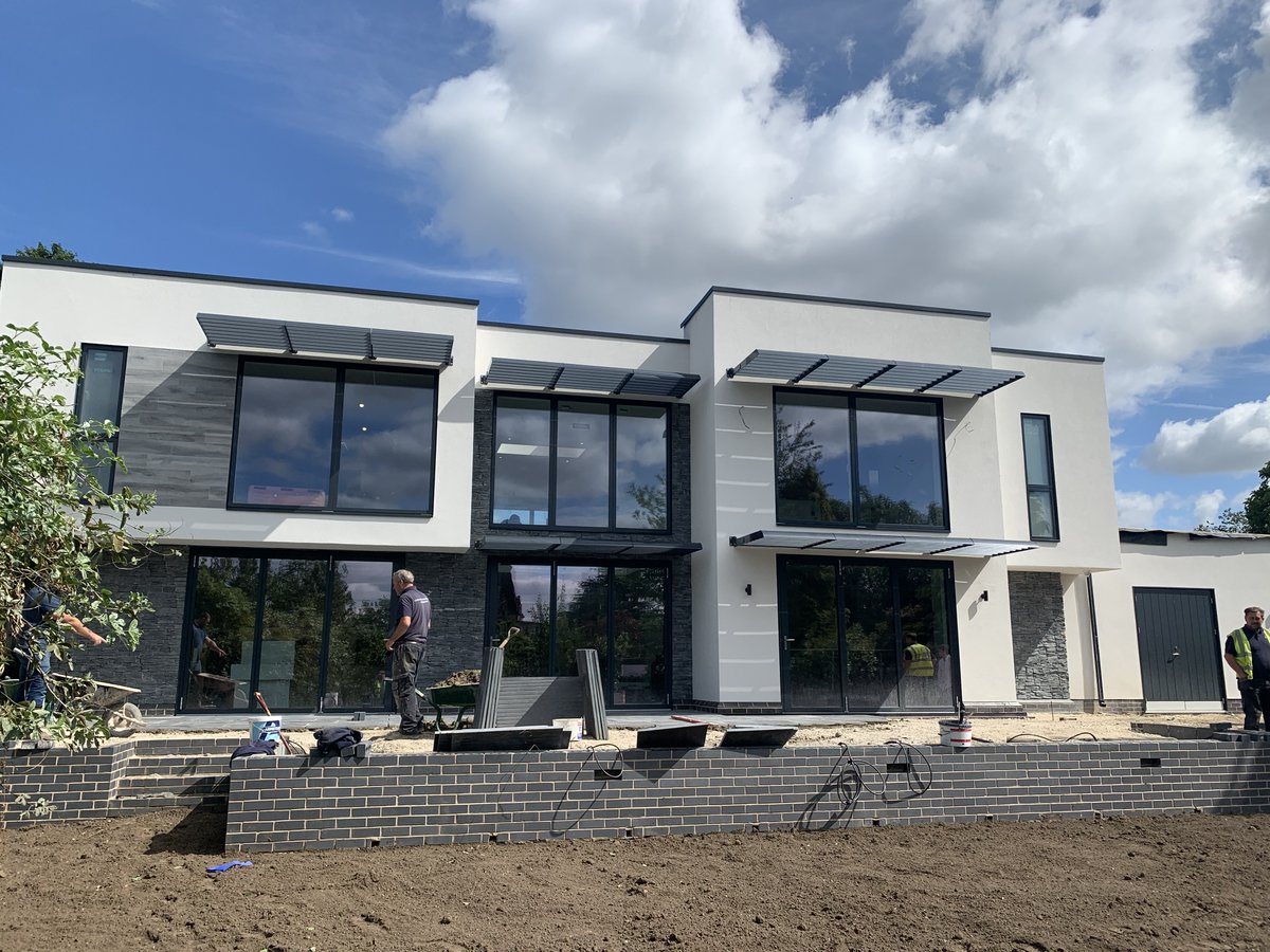 Here are a couple of photographs of a bespoke new build in Farnsfield we have almost completed.