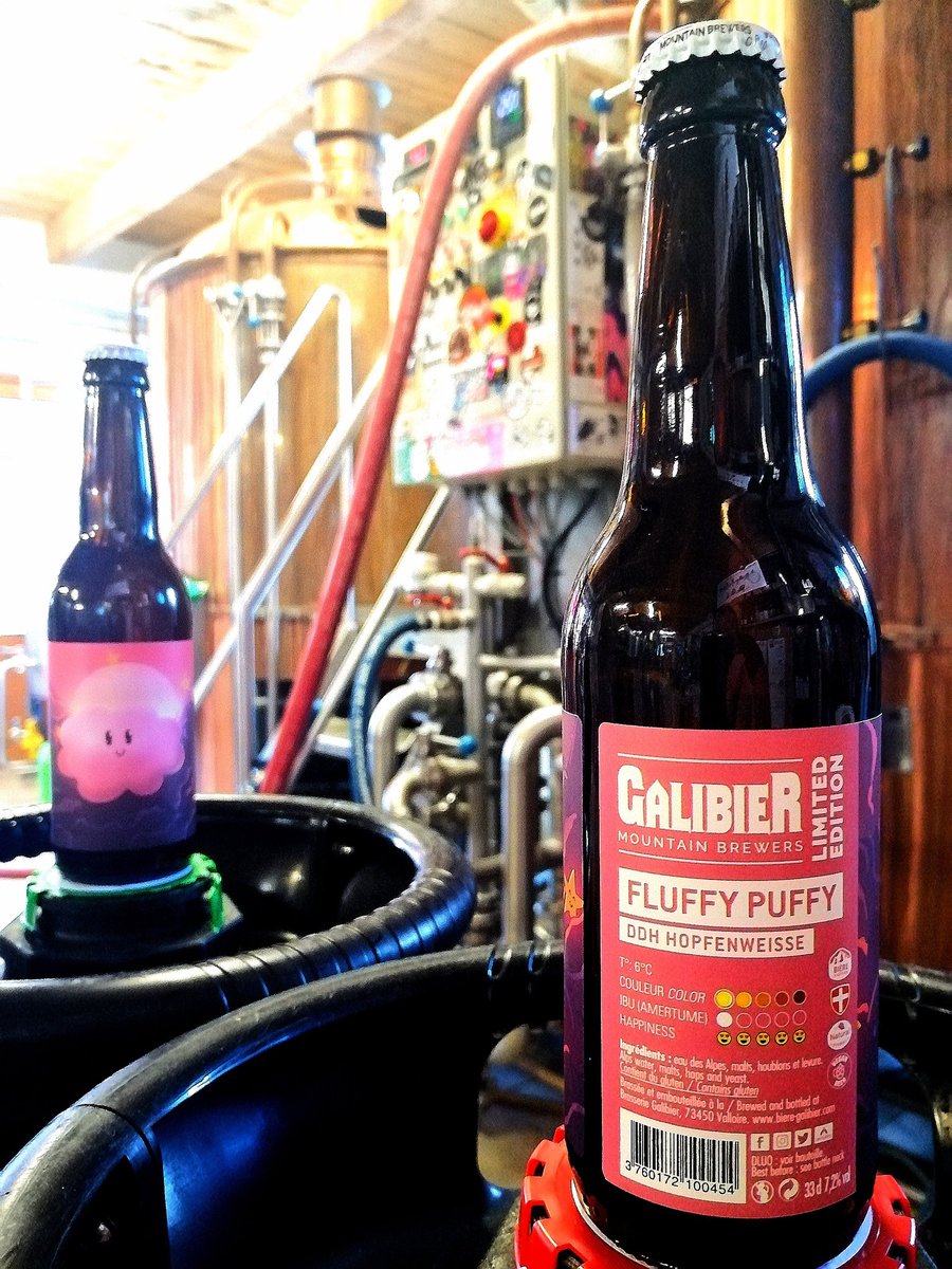 Like the heavy clouds that refresh us at the end of hot summer days here in #Valloire, #GalibierMountainBrewers <a href="/BiereGalibier/">Brasserie Galibier</a> bring you our cloudy hoppy DDH Hopfenweisse - Fluffy Puffy.
Citra and Sabro laid heavily on our #Avalanche malt base, weighing in at 7.2%
CHEERS 🍻🍺🍻