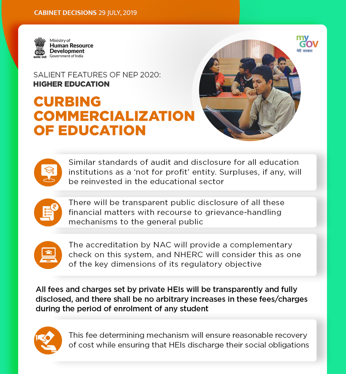 SamratRitesh's tweet photo. #Neweducationpolicy 2020 After #34Year............... Thankyou very much.
 Honorable Prime minister @narendramodi @DrRPNishank @HRDMinistry https://t.co/Ye9pme6mq5