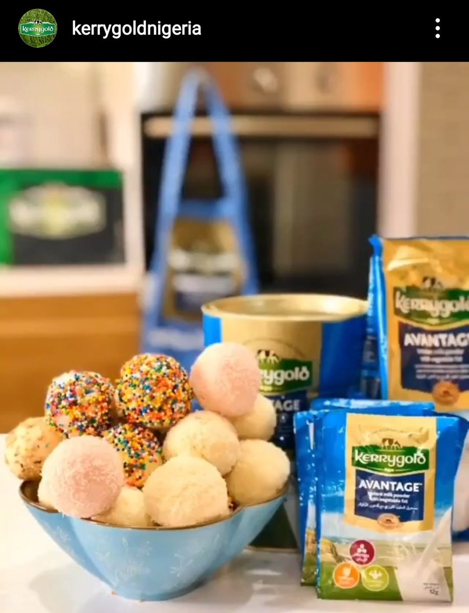 In June of this year, Bord Bia and Ornua ran a campaign on social media to promote Kerrygold Avantage milk powder in Nigeria for World Milk Day. Here is a screenshot of a video recipe for milk candy using powdered milk and sugar.3/