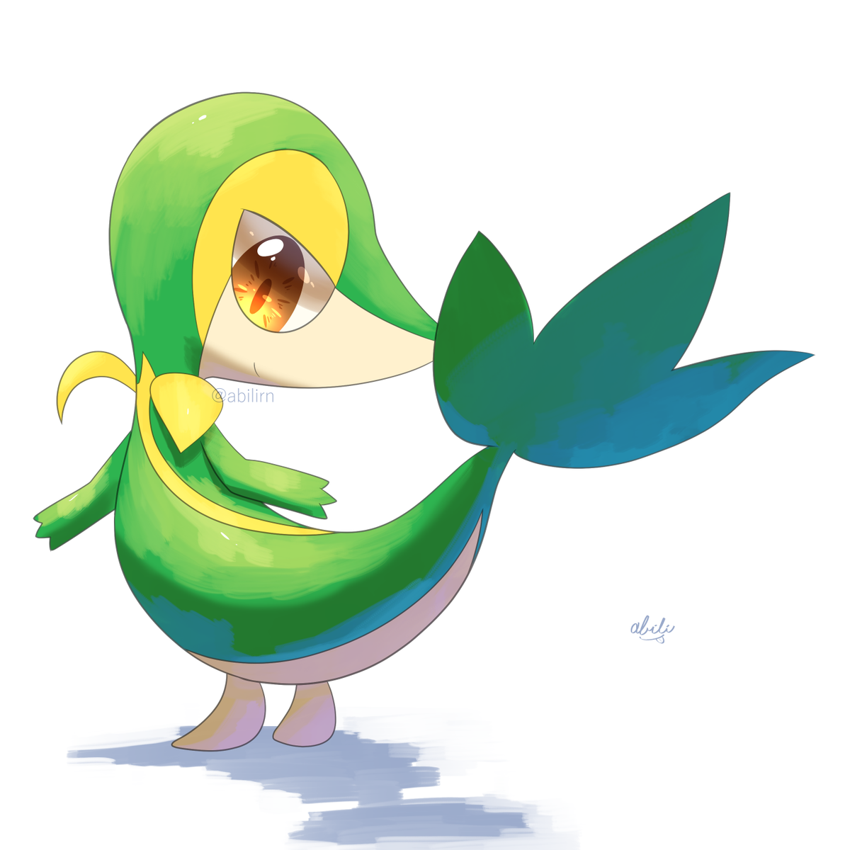 最近ツタージャ描く頻度減ってるのは今まで描きすぎて脳内の構図のレパートリーが無くなっちゃっただけでツタージャは今も推しです, image size:1200x1200