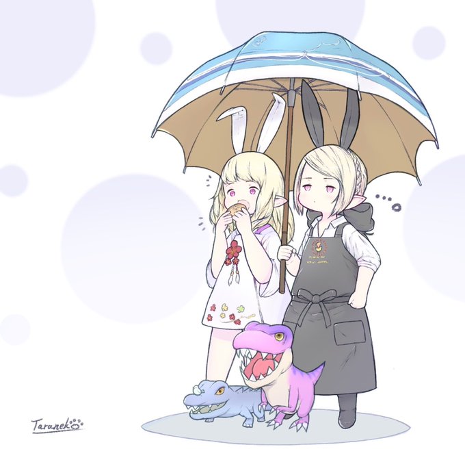 再掲だが梅雨っぽいイラストも描いてたぜ
こういうのも好き 