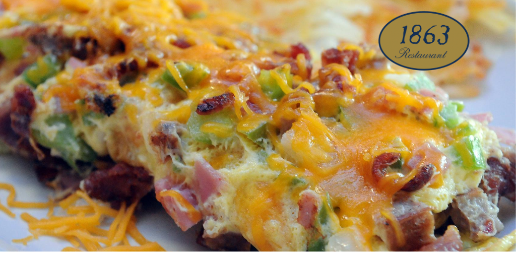 Can't stop thinking about 1863 Restaurant's Meat Lover's Omelet. Yummy egg, bacon, sausage, ham, cheddar cheese and breakfast potatoes. 1863 Restaurant open for breakfast 8am-11:30pm all week and for lunch 12pm until 7pm. Dine in or carryout.  717-339-0020 1863restaurantandlounge.com