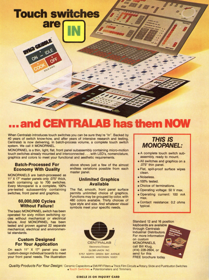 whoever designed the Atari 400 saw this ad
