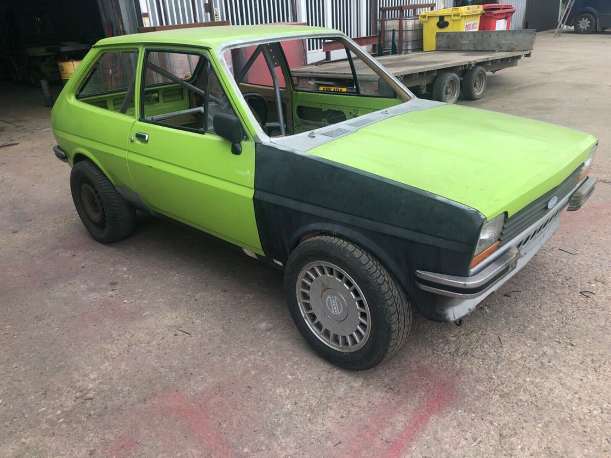 Mk1 Ford Fiesta, rwd, project, engine and running gear from a Volvo 2.3 turbo 940 estate. See ebay #ad -> ow.ly/D45P50AKq6m