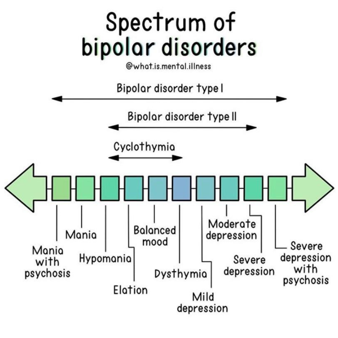 IntlBipolar's tweet photo. The spectrum of bipolar disorders... https://t.co/qXOFYbCgDl