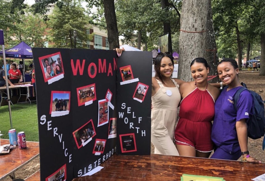 Hello Ladies, are you interested in Sisterhood, Service, and Self-worth? Well #womantowoman, Woman Organization for Minorities Achieving Now (WOMAN) would be a great start for you. Use the hashtag to express yourself and we will soon provide info for the Fall process ❤️
