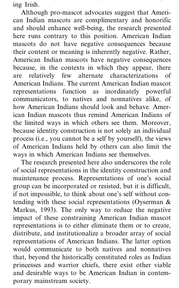 I wasn’t able to find a publicly available version of the 2004 paper by Dr. Stephanie Fryberg referenced in the NCAI report, but I did find another, perhaps more recent, easily accessed paper I believe she contributed to:  https://web.stanford.edu/group/mcslab/cgi-bin/wordpress/wp-content/uploads/2011/06/Of-warrior-chiefs-and-Indian-princesses.pdf