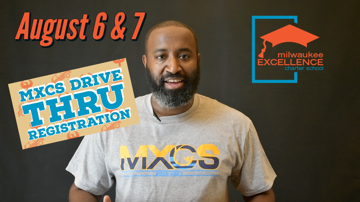 MKEExcellence's tweet photo. Milwaukee Excellence Charter School is preparing for virtual start. #MXCS starts the year with a Drive Thru Registration where families can pick up their learning materials. Go online to our website TODAY to register! Watch our youtube channel for more details. https://t.co/O5nMIqcb4Y