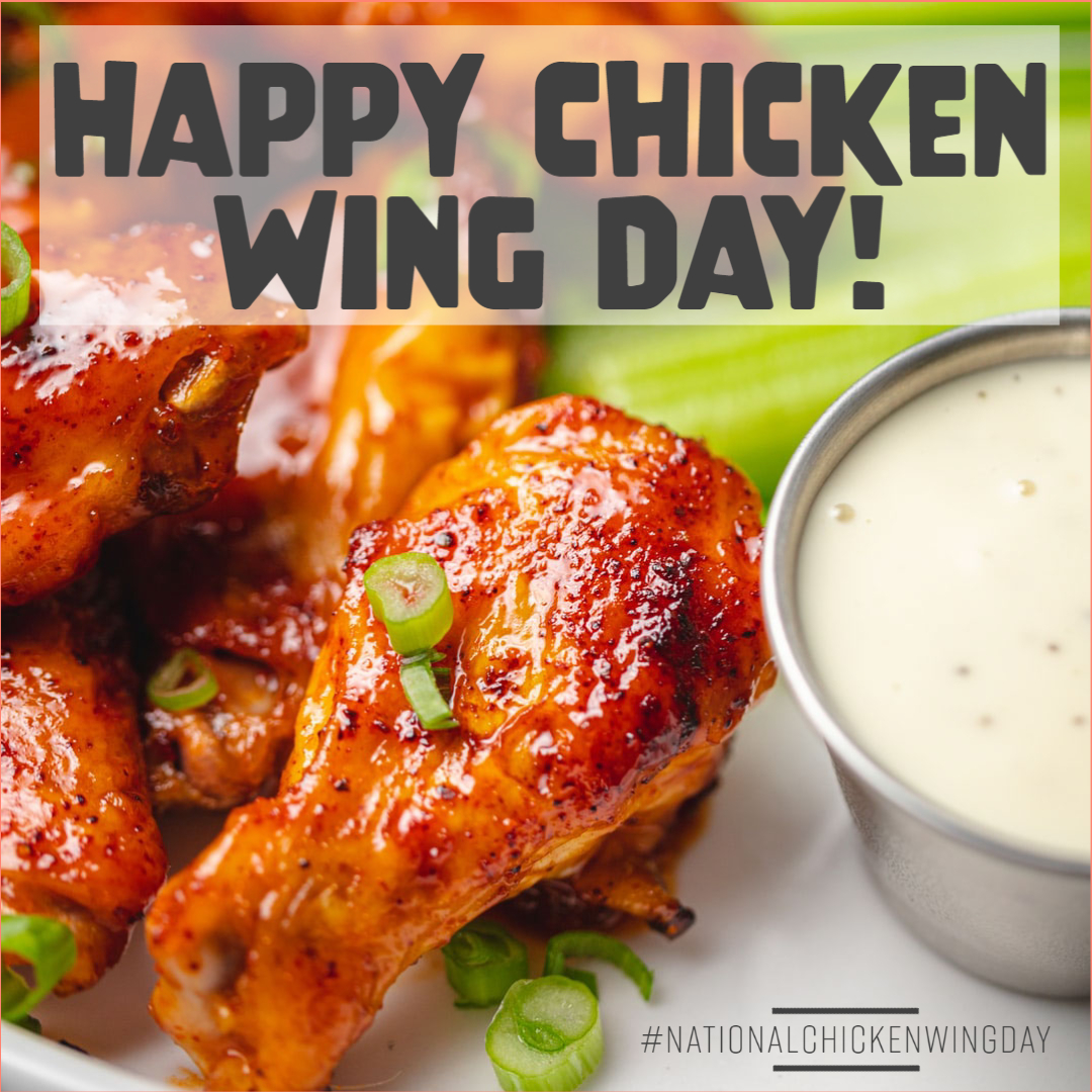 Happy NATIONAL CHICKEN WING DAY! Flats or drumsticks? Favorite flavor