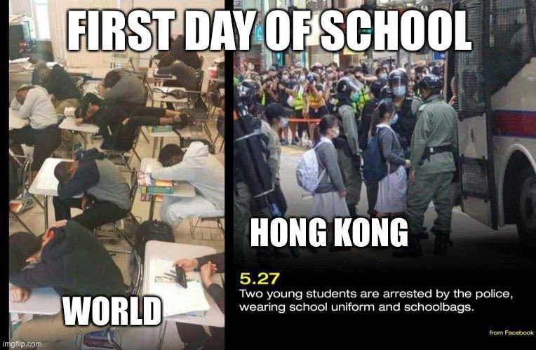 debsdebs2047's tweet photo. @krislc @studentlocalism Where are the promised freedom of speech? #NationalSecurityLaw is just an excuse for #CCP to arrest whoever they feel like. Young kids are definitely the easiest huh? https://t.co/jlnSxQ8YZH