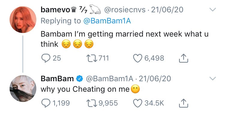 the level of comfort bambam and ahgases have with each other >>>>>>